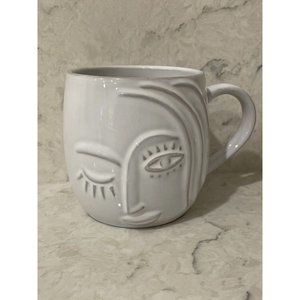 (1) Starbucks Siren Winking Mermaid Coffee Mugs 2013 Bone China White 14oz Cup